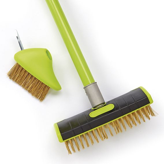 Garden Gear - Telescopic 3-in-1 Steel Brush & Weed Scraper